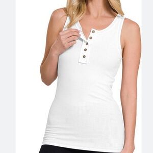 bebe white tank top
